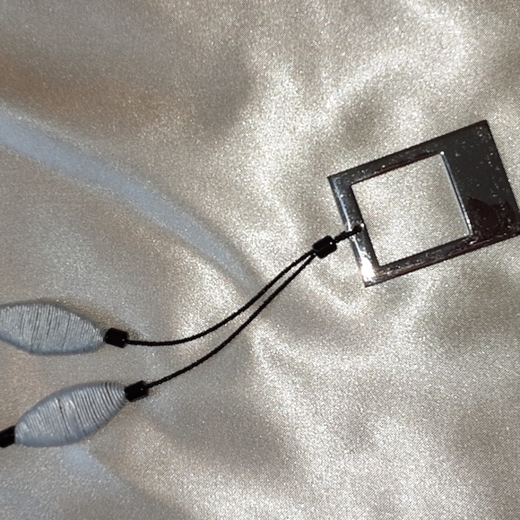 S. STEEL Necklace of silver cream and black - Picture 3 of 4